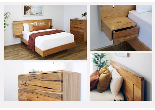 Brooklyn Bedframe with inbuild bedsides