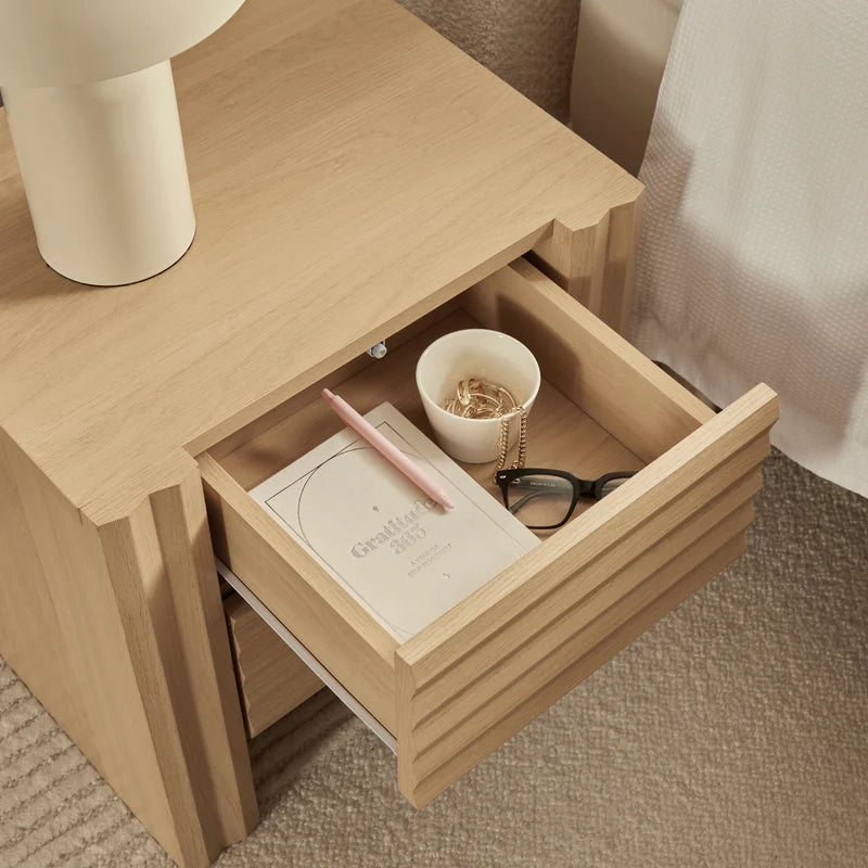 Wilson Bedside Table Oak (Set of 2)