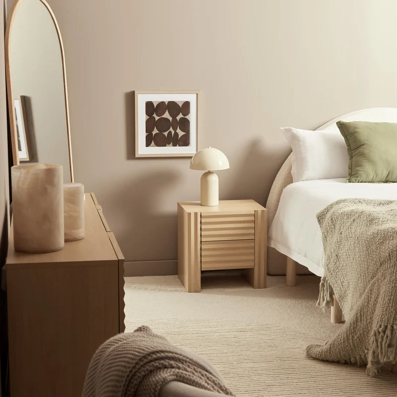Wilson Bedside Table Oak (Set of 2)