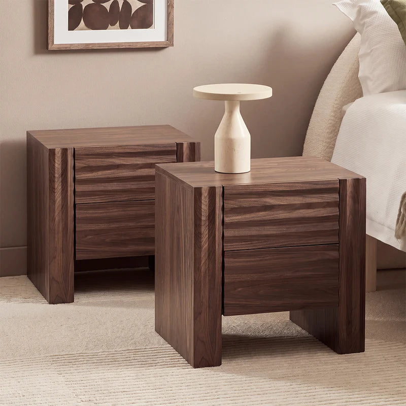 Wilson Bedside Table Walnut (Set of 2)