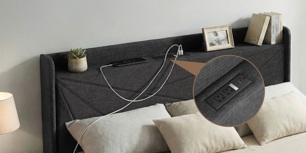 Jenny Bedframe With Gas Lift