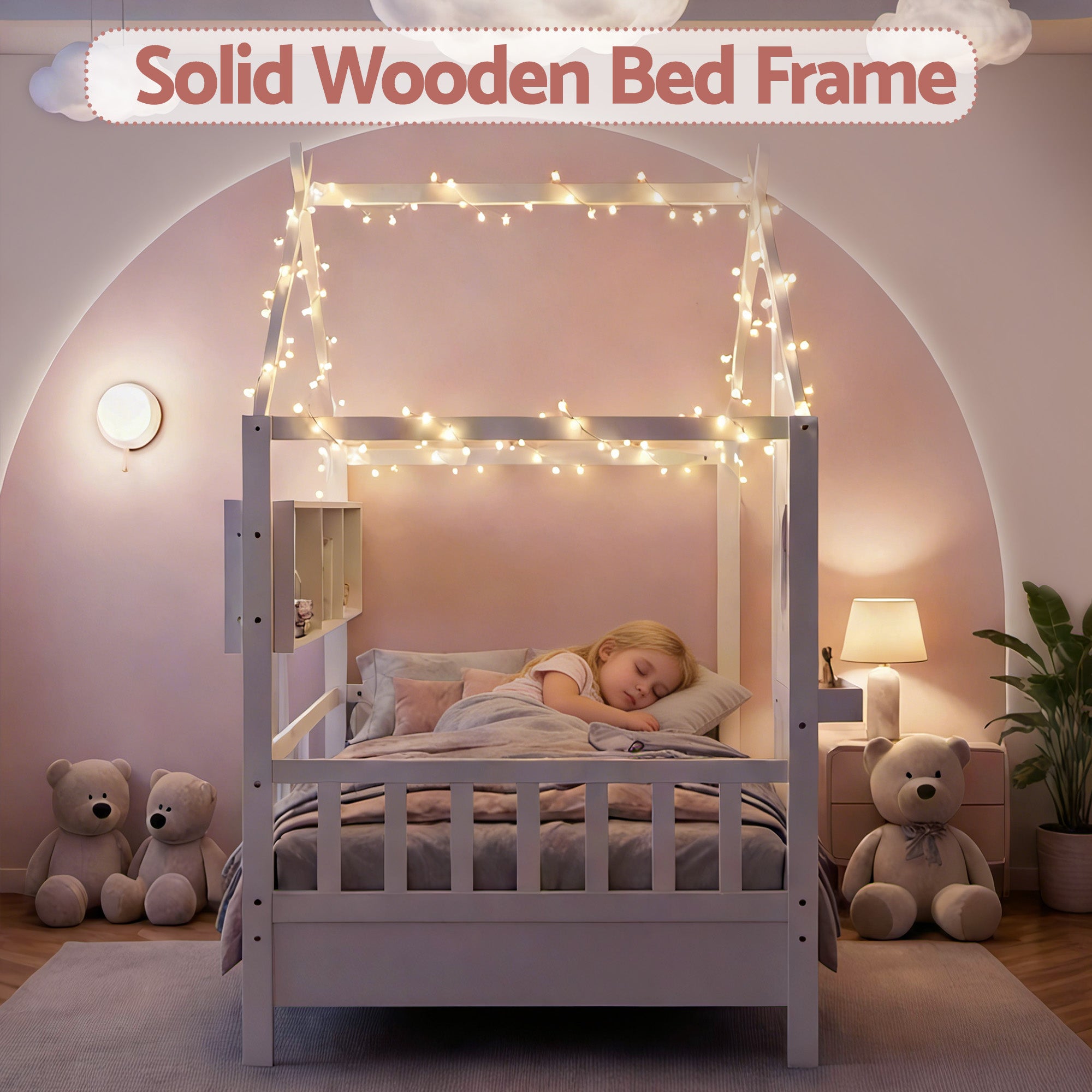 House bed without drawers Single