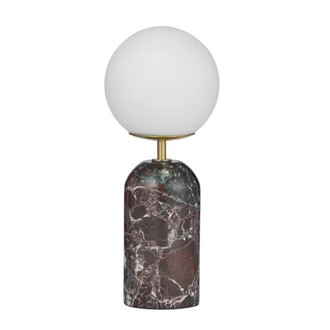 Marino Marble Lamp Claret