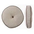 Faye Round Cushion Ivory/Cocoa