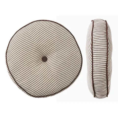 Faye Round Cushion Ivory/Cocoa