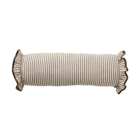 Faye Cotton Cushion Ivory/Cocoa