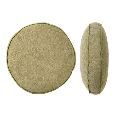 Theo Velvet Round Cushion Olive