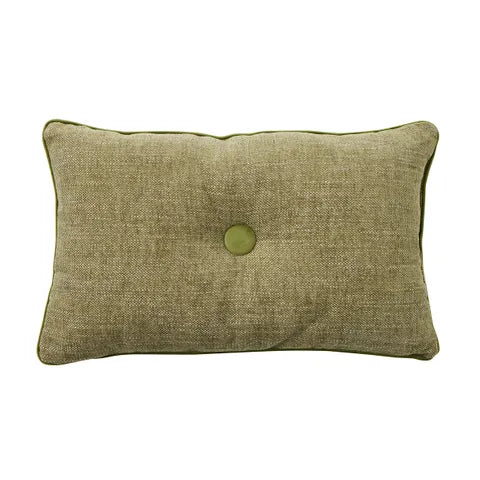 Theo Velvet Cushion Olive