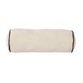 Lava Velvet Bolster Ivory/Black