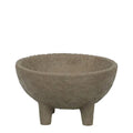 Tiana Comp Footed Bowl Taupe