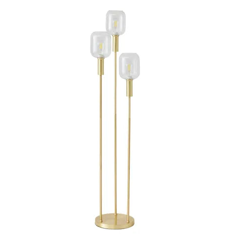 Bruno Metal/Glass Floor Lamp