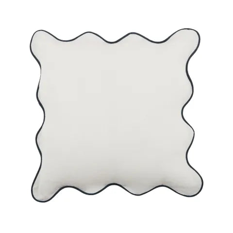 Diablo Cotton Cushion White/Navy