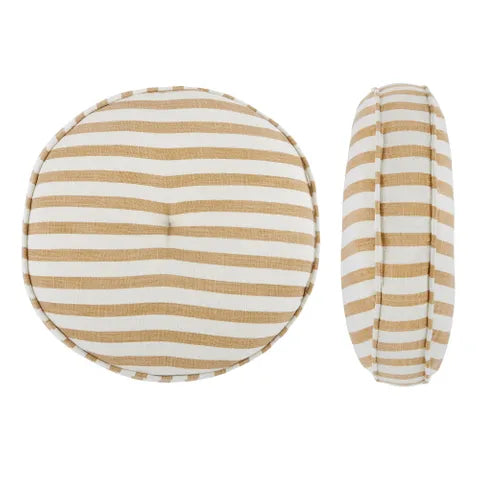 Montauk Round Cotton Cushion Sand