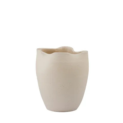 Tramonti Ceramic Vase White