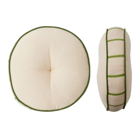 Knox Cotton Cushion Nude/Olive