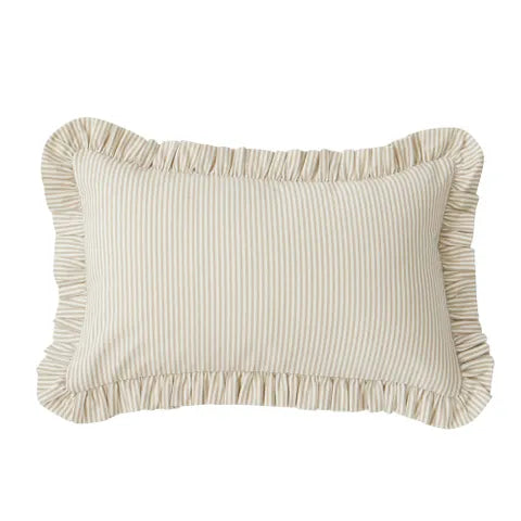 Bonny Cott Cushion Taupe/Ivory