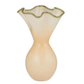 Calvet Glass Vase Peach/Olive