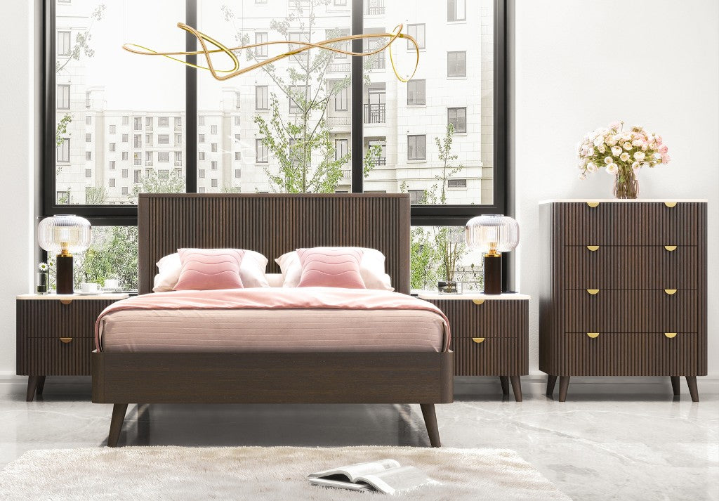 Walnut bedframe